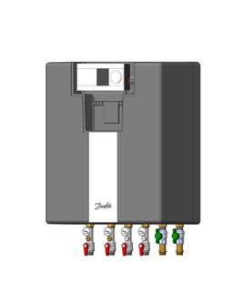 Danfoss Hausstation Akva Lux II Se, 3 PWH:21kW, direkt HE:20kW, ECL310/A230