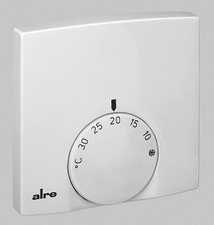 Raumthermostat AP, superflach (13,9 mm), 230 V, weiß