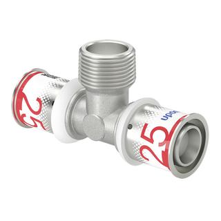 Uponor T-Stück S-Press PLUS 25xR 3/4 AGx25mm