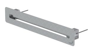 Zehnder Durchlass ComfoGrid Linea 400 436x76,5mm, für Zu-/Abluft, Edelstahl