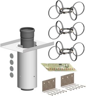 ATEC Basis-Set PolyCase DN 110/160, für Betondecken