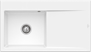 V&B Spüle Subway Style 50 Spülbecken links, weiß alpin CeramicPlus