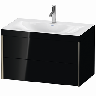 DU WTU XViu m.Viu,2Schubk.503x800x480mm 1Hl,champ. matt/schw. hgl,RahmenC ES Ah.