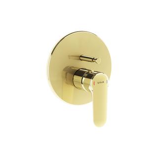 VitrA Fertigmontageset V-Box Root Round UP-Wannenfüll-/Brause-EHM, Gold