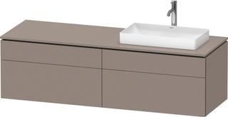 DU Konsolen-WTU wh L-Cube 550x1600x482mm Basalt Matt 2 AZ 2 Schubk ES Ah li