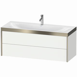 DU WTU XViu/Viu,2 SchKa, 503x1200x480mm 1 HL, champ.m./weiß matt, Ra. B1 ES Ah.