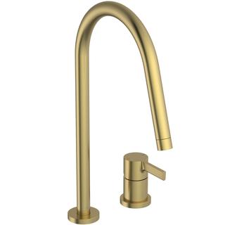 IS Küchen-2-Loch-Armatur Gusto Ausl. 243mm, hoher Auslauf, brushed gold