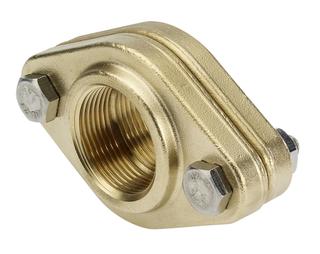 Bender Oval-Flansch 9004 DN 32, CR-Messing