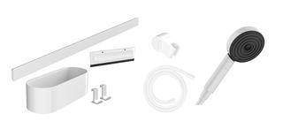 hansgrohe Handbrause Set WallStoris 105 3jet Eco, o TH, m BrSt, Ac-Se, m.-we