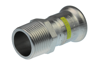 AIPS Übergangsnippel VSH XPress R2705G 28xR 1, Edelstahl, HNBR-O-Ring