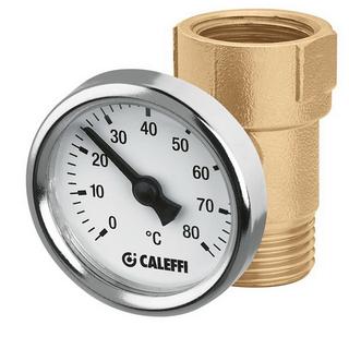 CA Zwischenstück mit Thermometer 1/2" AG x 1/2" IG für Verteilerabgänge