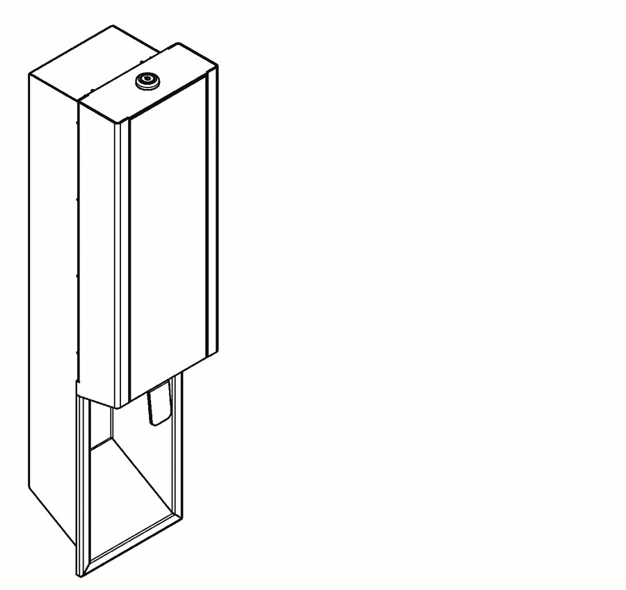 Artikelbild 2 des Artikels „AR Seifenspender, EXOS, Edelstahl, UP, 124x500x120 mm, Front ESG schwarz “