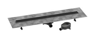 hansgrohe RainDrain Go Duschrinne Set, 40, DN50, Länge 1000mm, mattschwarz