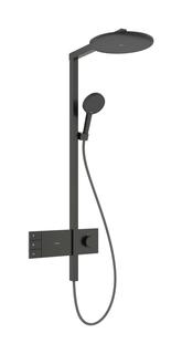 hansgrohe Showerpipe Raindance Alive S 2jet, Eco, Min.-Dr. 1,5 b, brush. bla vc