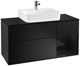 V&B WT-Unterschrank Wandbel. Finion 120cm, Pl b m, Rg r g bla Lac, bla m Lac