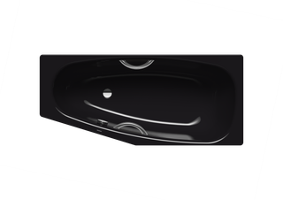 Kaldewei Badewanne MINI STAR links 833 157x75/50cm, Standard, schwarz