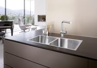Blanco Becken ANDANO 400/400-IF 86,5x44cm, ES sgl, o. Abl-Fernbed.