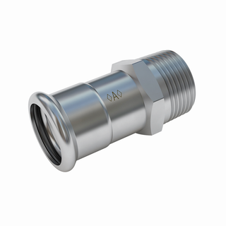 IBP Überg.-Stck A- Press Inox PS26243G 35 x R1 1/2" 316L