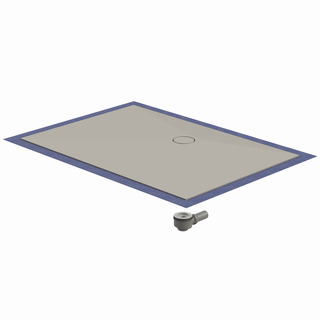 Schedel Duschelem. MULTISTAR PLAN + ro 120x90x4,5cm, gr. h, re, Abl hi. mit.