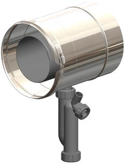 AT Kondensatablauf DN125/190 mit Siphon Edelstahl V4A