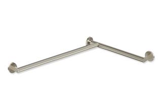 HEWI Duschhandlauf System 900 d:32, li, W1/W2=647mm, nickel gebürstet