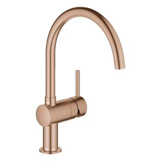 GROHE Spültisch-Einhebelmischer Minta 1/2", C-Auslauf, warm sunset gebürstet