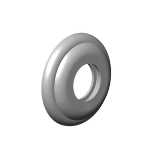 DO Rosette ERSATZTEILE 092735003 D 55 x D 27 x 10 mm Messing (23kt Gold)