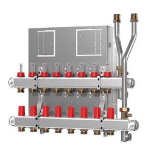 Danfoss Edelstahlverteiler SG 5 Heizkreise