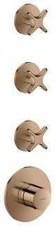 hansgrohe Fertigmontageset Axor One UP-Therm., 3 Verbr., m Kreuz, pol. r gol