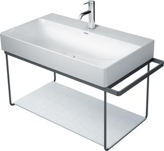Duravit Metallkonsole DuraSquare 86,5x45cm, wandhängend, schwarz matt