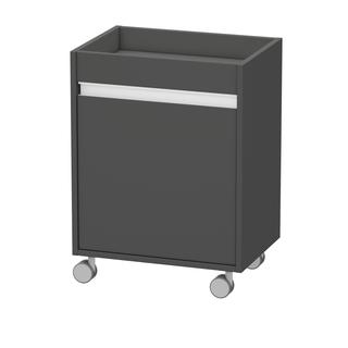 Duravit Rollcontainer Ketho 50x36x67cm, Tür links, graphit matt
