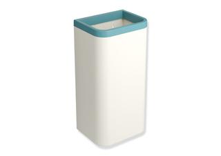 HEWI Papierabfallbehälter 477 341x655x261mm, m, Korp we, aquablau