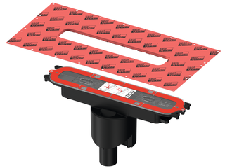 TECE Ablauf drainprofile DN 50, Ablauf senkrecht