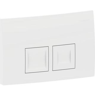 Geberit Betätigungsplatte Delta25 Square weiß-alpin, für 2-Mengen-Spülung