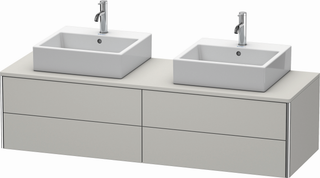 Duravit Waschtisch-Unterschrank XSquare 160x54,8x40cm, betongr matt, Ahorn links
