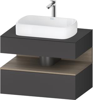 Duravit Waschtisch-Unterschrank Qatego 80x55x60cm, E Te/Gra m, Pl, 1 Schubkast.