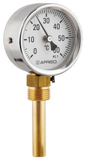 AFRISO Bimetall-Industriethermometer BiTh 80 I -20/+60C 40mm 1/2 rad Kl.1