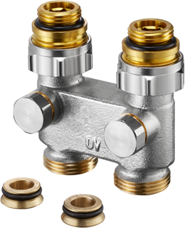 Oventrop Umlenkstück G 3/4 ÜMxG 3/4 AG, DG, m Absp., MS vern