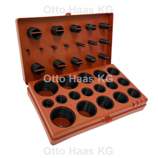 HAAS O-Ring-Box 407 Stück, 270x160x45mm, NBR, rot