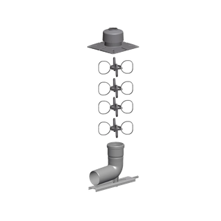 MHG Basis-Set ProCon E DN 80, f starres und flexibles Abgasrohr