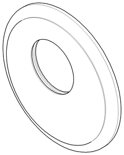 DO xTOOL Rosette ET 091102163 D 124 x 13 mm Messing (23kt Gold)