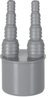 Airfit Doppelschlauchnippel DN 50, d= 2x8,3-20,5mm, PP