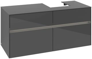 V&B Waschtischunterschrank Collaro 120x54,8x50cm, WT r, LED 8,8 W, glo Gr