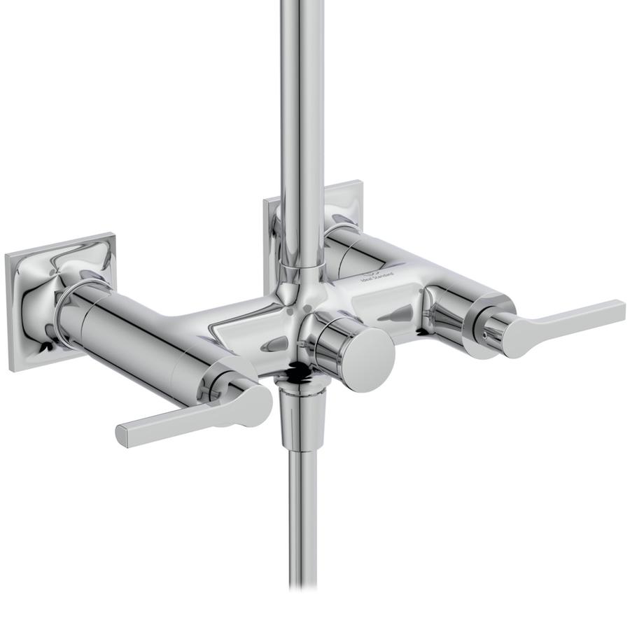 Artikelbild 3 des Artikels „IS Zweigriff-Duschsystem Joy Neo m EH-Armatur, Hebel, Kopfbr. rd, ch chrom“