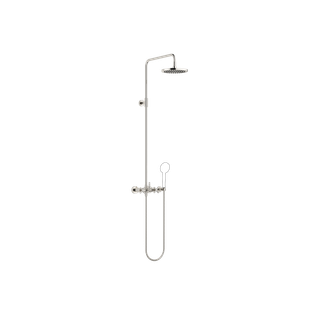 Dornbracht Duschgarnitur TARA Showerpipe m Br.-2-Hd.-M., Ausl. Standbr. 420mm, pl