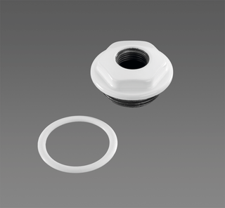 Zehnder Anschlussstopfen 5/4"x1/2" re, we R 9016, f 3- bis 6-Säu