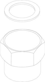 BOSCH Ersatzteil TTNR: 8738809842 Anschlussverschraubung R1 1/4 Everp