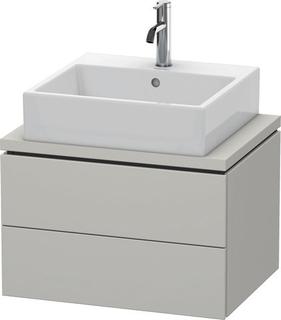 DU WTU f.Console Comp.L-Cube 400x620x477 2 Schubkästen, Betongrau Matt ES Ahorn