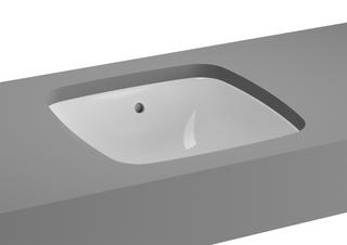 VitrA Unterbau-Waschtisch Metropole 36,5x36,5/39,5x40cm, o HLB, we hgl, m ÜL
