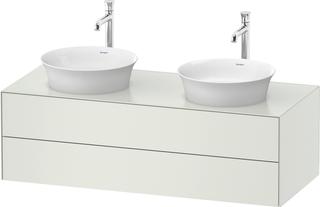 Duravit WT-Unterschrank White Tulip 130x55cm, 2 La, Beck. beids., we s-matt